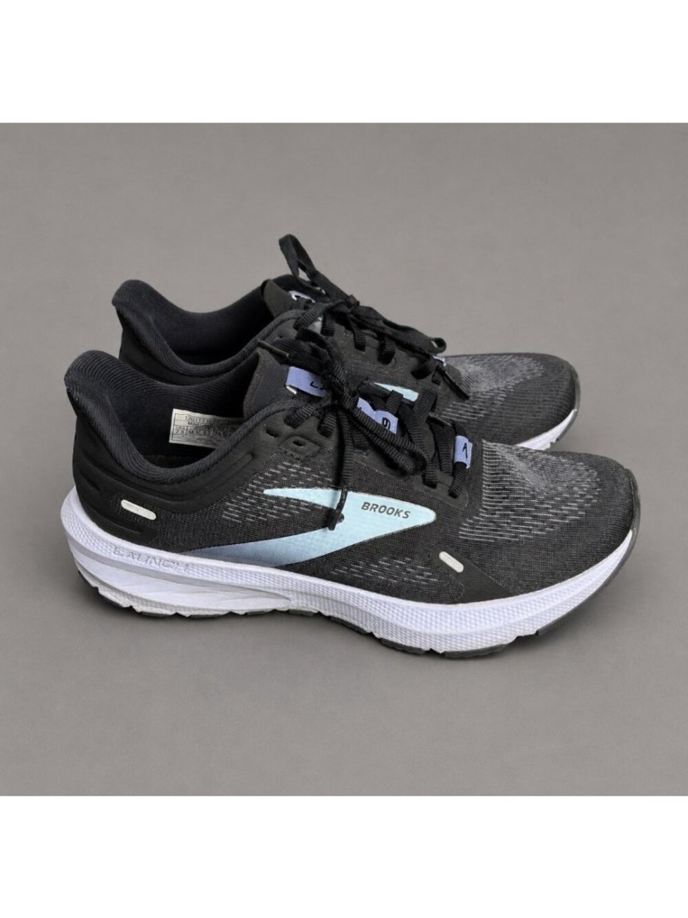 BROOKS Womens Size 7.5 Black Launch 9 Running Shoes Sneakers
